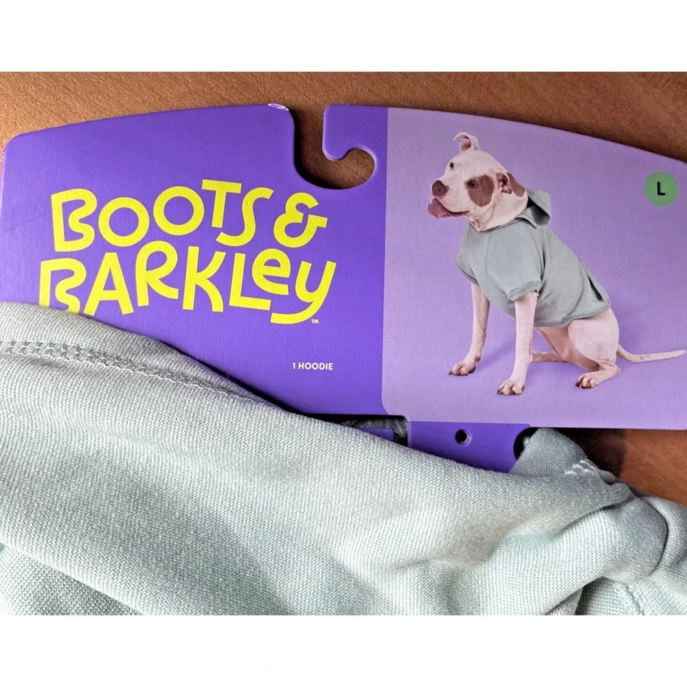 Boots & Barkley  Green Dog Hoodie Size Large